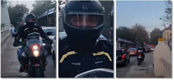 Este Politist Motociclistul Care Circula Pe Trotuar Ca Sa Evite