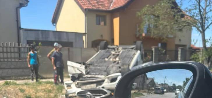 Barbat bagat in spital de un sofer drogat si fara permis, dupa un accident langa Timisoara